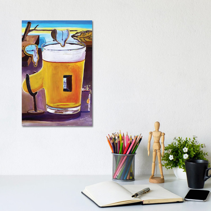 Dali Pint by Scott Clendaniel - Wrapped Canvas Print, 20.32 cm H x 30.48 cm W