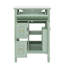 Meuble-lavabo 24 po avec lavabo, armoire de rangement en bois massif avec 2 tiroirs et un tiroir basculant, tablettes réglables-862580841