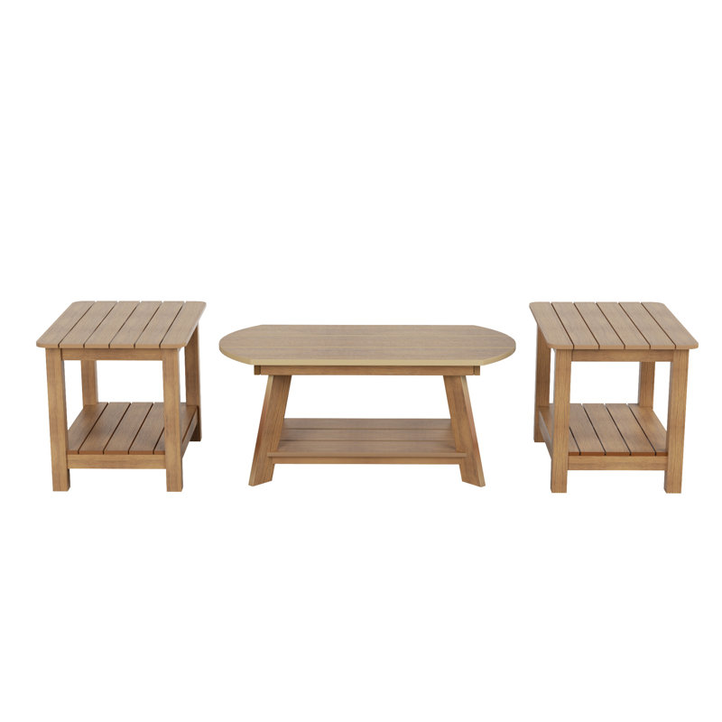 Arrlo Outdoor Side Table , in. W in. D, Teak
