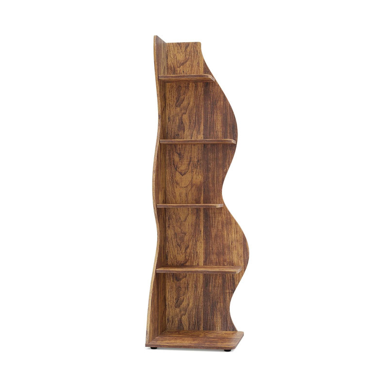 Arhab Corner Bookcase, Walnut