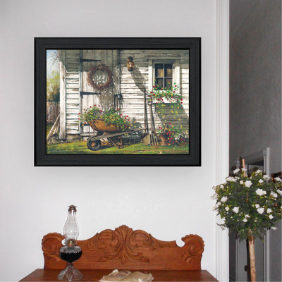 "Spring Cleaning" by Artisan John Rossini, Ready to Hang Framed Print, Black Frame