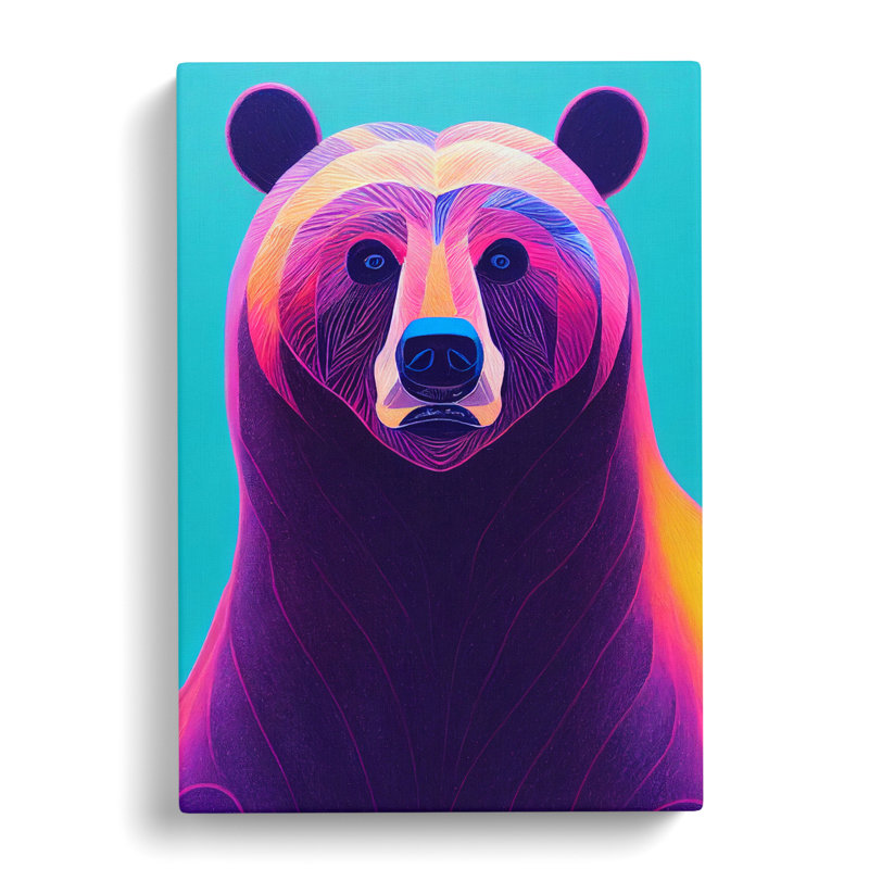 Bear - Wrapped Canvas, 50cm H x 35cm W x 3cm D