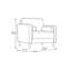 Garren 39.8" Square Arm Tufted Club Chair-19768761