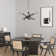 10 Light Black Chrome Large Chandelier