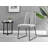Lenworth Modern Black Metal and Glass Dining Table Set with 4 Luxury Upholstered Dining Chairs-764703039