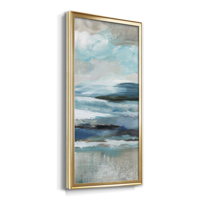 «Distant Drama II», reproduction d'art encadrée, H 14,5 po x l 26,5 po x P 1,5 po, Doré