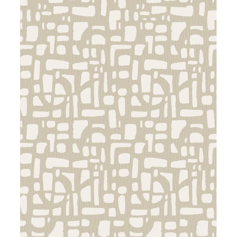 Zen Geometric Paper Roll, Cream