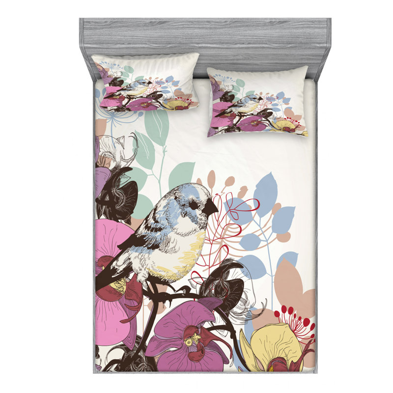 Microfiber Sheet Set, Full Sheet Set with Fitted Sheet