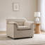 Fauteuil d'appoint rembourré surdimensionné et déhoussable de 97 cm de large, fauteuil en chenille, canapé une place pour salon-44177346