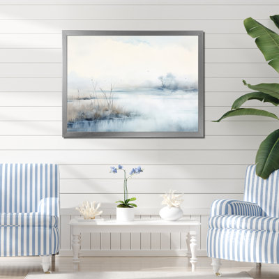 «Morning Autumn Mist Over The Lake», reproduction sur toile