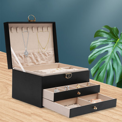 3-layer Jewelry Watch Organizer Box