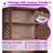 70.8 Inch Freestanding Mid-Century X-Design Bookcase