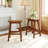 Stylish And Functional Counter Height Wood Kitchen Dining Stools For Small Spaces