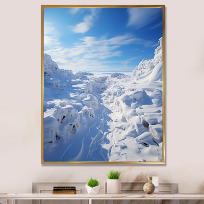 Paysage d'hiver enneigé à l'horizon I