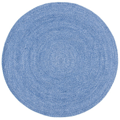 Round Allyra Solid Colour Hand Woven Indoor / Outdoor Area Rug