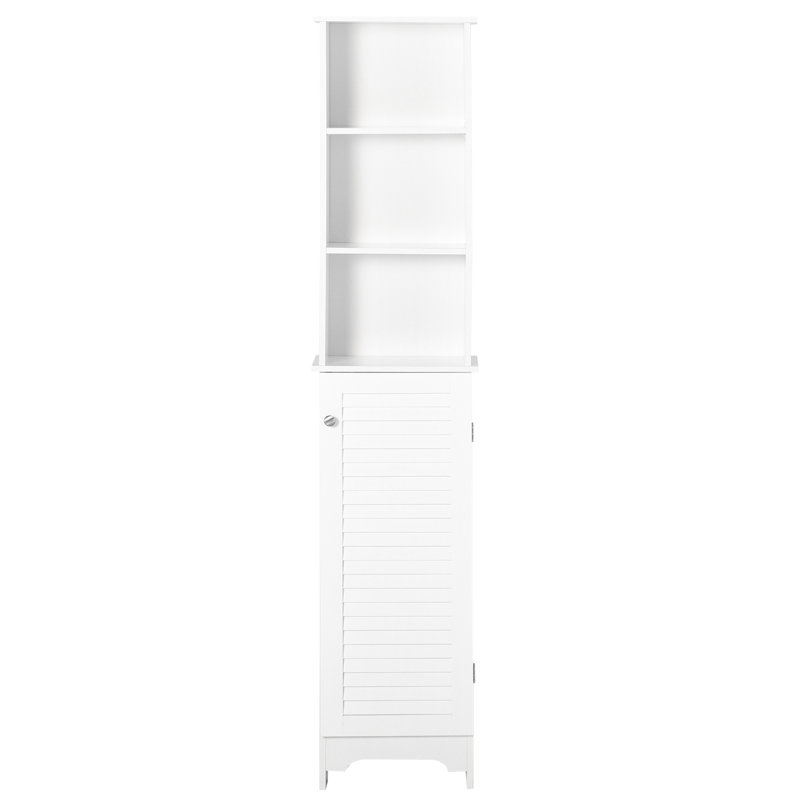 Armoire de salle de bain - 3 tablettes ouvertes pour une meilleure organisation
