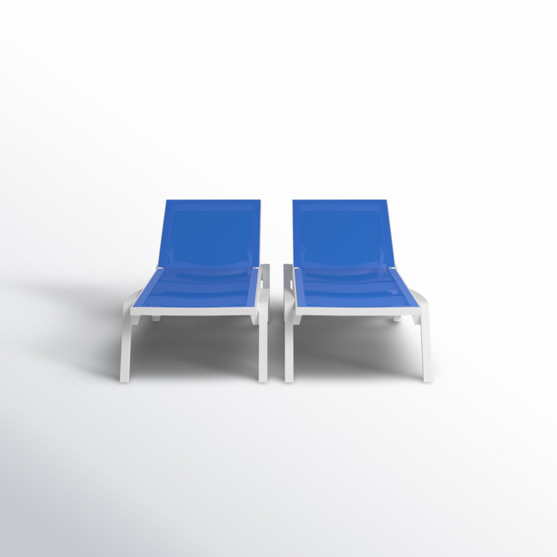 76" Long Reclining Single Chaise (Set of 2)