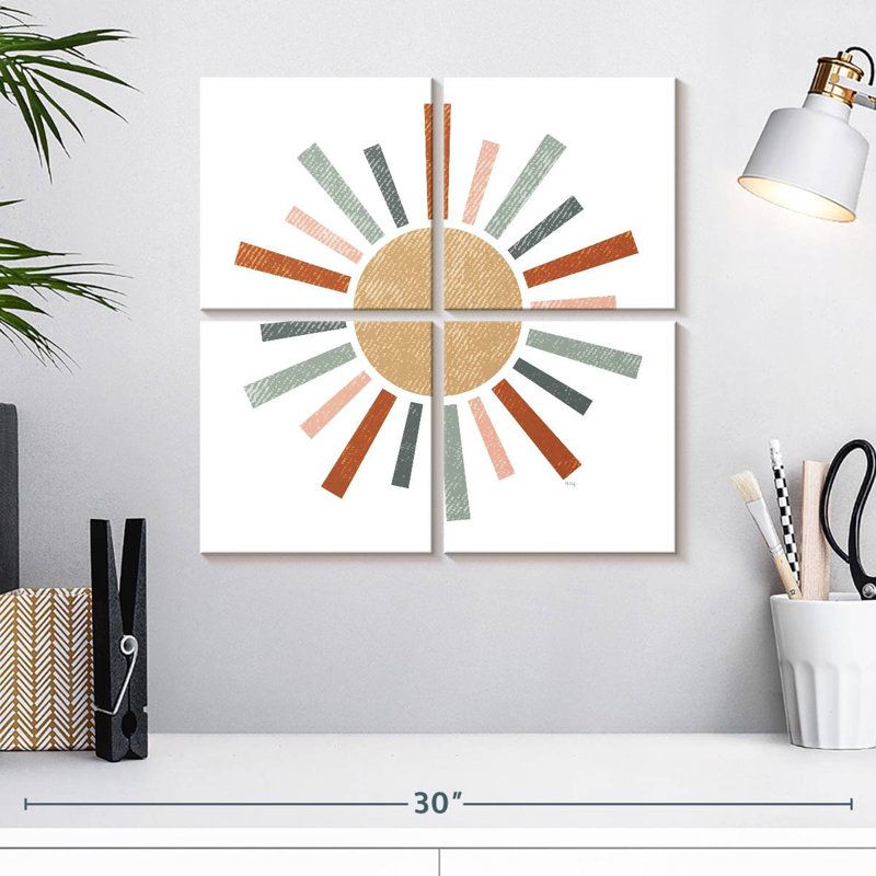 Oberle Rustic Rainbow Sun, 18" H x 18" W
