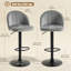 Ensemble de 2 tabourets de bar, hauteur comptoir pivotant, crème-1936154537