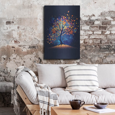 «The Midnight Tree» par r3darch0n, art mural en métal, 24 po x 36 po