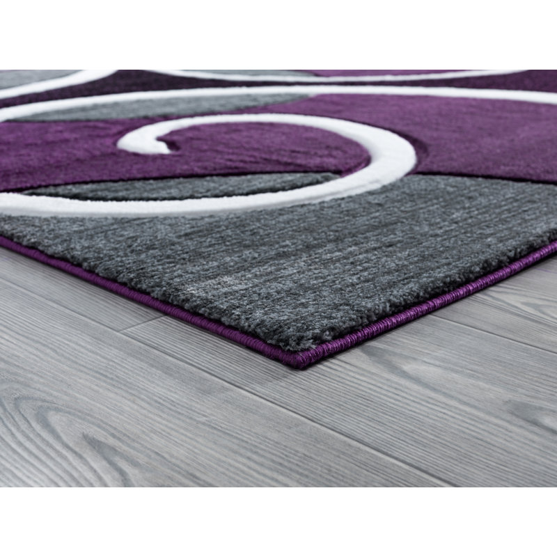 Tapis mauve Zabala, Rond 7 pi 10 po