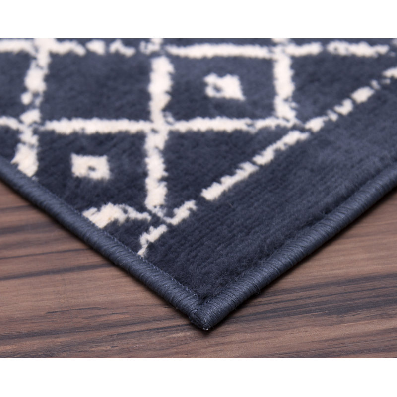 Tapis bleu marine, Rectangle 5 pi x 7 pi