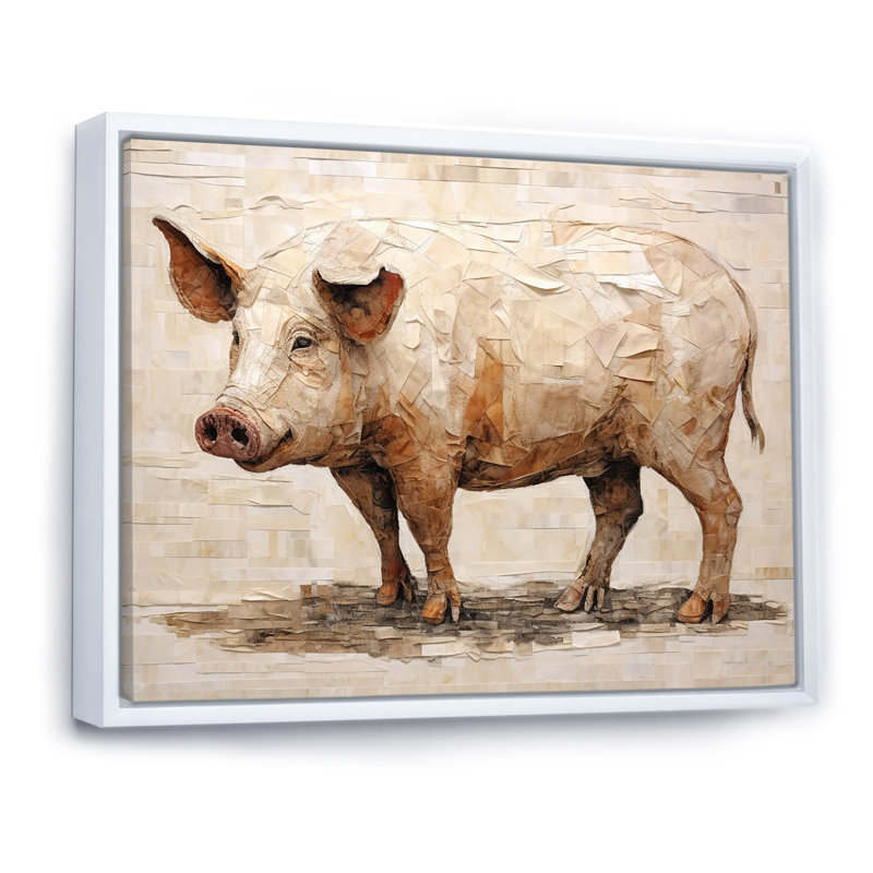 L'art des  III, H 30 po x l 40 po x P 1,5 po, Cadre flottant blanc