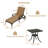 Outdoor Metal Chaise Lounge Set with Coffee Table (Set of 2)-927448955