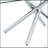 Large Modern Minimalist Rectangular Glass Dining Table with 0.39\