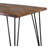 Emory Sheesham Grey And Gunmetal Dining Table With Live-Edge