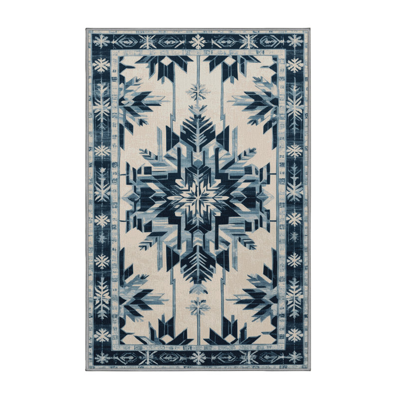 Machine Washable Art Deco Grey Area Rug, Runner 2' x 4'