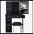 29.2" Small Size Left Drawer Desktop Vanity Table + Cushioned Stool, 2 AC+2 USB Power Station, Hair Dryer Bracket, Extra Large Touch Control Sliding LED Mirror, Tri-Color Switching, Brightness Adjust-988899476