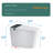 Modern Smart Toilet With Bidet Seat Builtin, Intelligent Toilet  Auto Open/Close Seat, Foot Sensor, LED Display,Night Light, Warm Water & Dryer,White-124934877