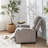30.71'' Ultra-Comfortable Modern Recliner with Push-Back Mechanism, Dual USB Ports, and Cup Holders-218335183