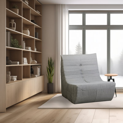 Deko Living Grey Compressed Foam Chair