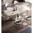 Modern Light Luxury Rectangular Shiny Sintered Stone Dining Table-110743668
