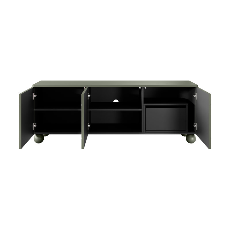 Frith Unfinished TV Stand for TVs up to 55", Olive