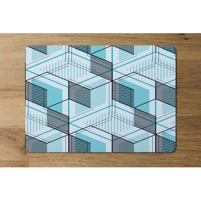 Anouk Polyester, Wood Geometric Rectangle Placemat