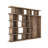 Rustic Bookshelf With Open Wardrobe Section