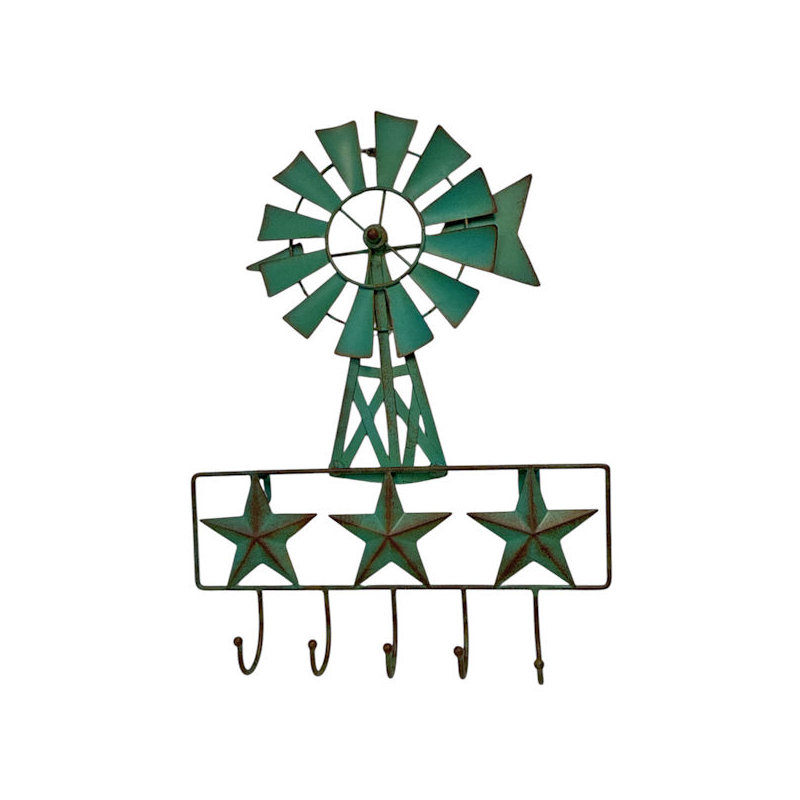 WINDMILL STAR HOOKS, 12.25"X2"X16"