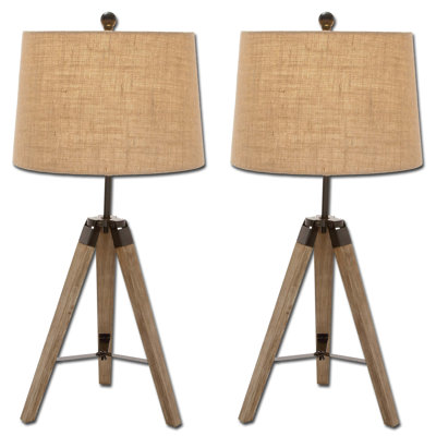 Elainy Solid Wood Table Lamp