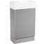 Grey 18.6" Bathroom Vanity With Board And Ceramic Sink, Shelf Cabinet Customizable-2062844382