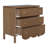 Vlad Scallop 3 Drawer Dresser, Medium Brown
