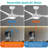 (set Of 2) 52" Blade Led Propeller Ceiling Fan With Remote Control-750496124
