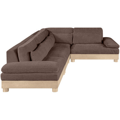 Turin 127.75" Chenille Fabric Upholstered 4Pc. Modular Sectional