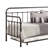 Harland Contemporary Daybed with Pull-Out Trundle and Textured Upholstery for Modern Living Spaces.