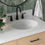 Meuble-lavabo double en bois massif Tidworth avec plateau en quartz blanc de 1,5 po-818783555-834460840