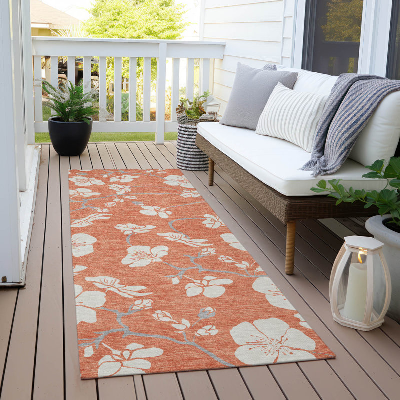  Machine Washable Indoor/Outdoor Chayden ACN1032 Rug, Runner 2'3" x 7'6"