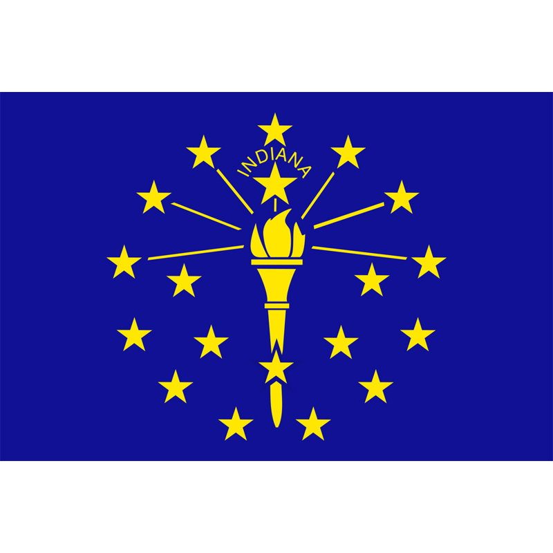 Indiana State, H 16 po x l 24 po