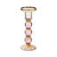 Rosy Check Large Glass Candlestick-1928321702